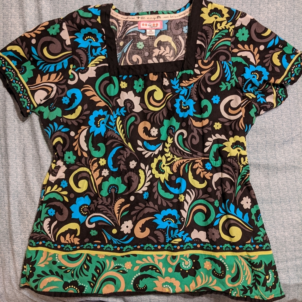 Scrub shirt - Vintage Koi